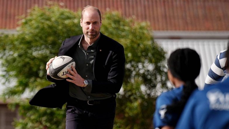 Prince William Plays Rugby: Britain's Prince Meets Young Environmentalists, Plays Rugby on First Day of South Africa Visit (See Pics and Video)
