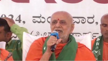 ‘Slip of Tongue’: Kumara Chandrashekaranatha Swamiji Expresses Regret Over His Comments on Denying Voting Power to Muslim Community