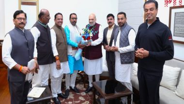 Maharashtra CM Post: Shiv Sena MPs Meet Amit Shah, Days After BJP-Led Mahayuti Registered Landslide Victory in Assembly Elections