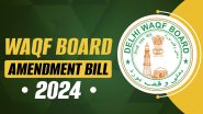 Waqf Board Amendment Bill 2024: Opposition Members Storm Out of Waqf Committee Meeting, Alleges Its Proceedings Had Become Mockery