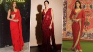 Is Ananya Panday a Connoisseur of Red Sarees? Check Out Pics