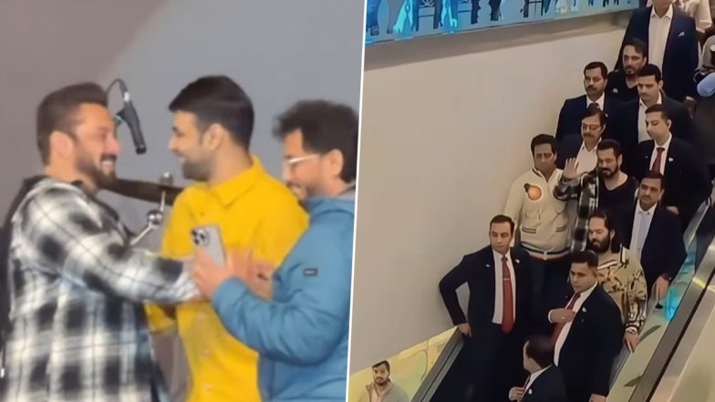 Salman Khan Calls Jamnagar ‘Heaven’, Visits Mall With Anant Ambani Sending Fans Into Frenzy (Watch Videos)