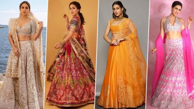 Sara Ali Khan's Lehenga Designs for Your Winter Wedding Wardrobe (View Pics)