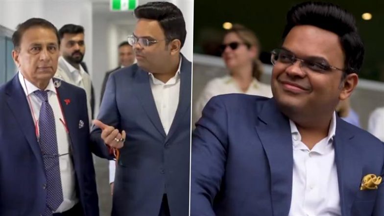 ICC President Jay Shah Interacts With Sunil Gavaskar, Glenn McGrath, David Warner, Sir Ian Botham At The Gabba During IND vs AUS 3rd Test 2024 Visit (Watch Video)