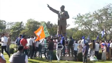 Maharashtra Cabinet Expansion: CM Devendra Fadnavis Holds First Roadshow Since Mahayuti Win, Pays Floral Tribute to Babasaheb Ambedkar in Nagpur (Watch Videos)