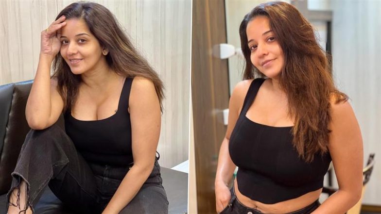 Hot! Bhojpuri Actress Monalisa Turns Up the Heat in Black Crop Top and Denim (View Pics)