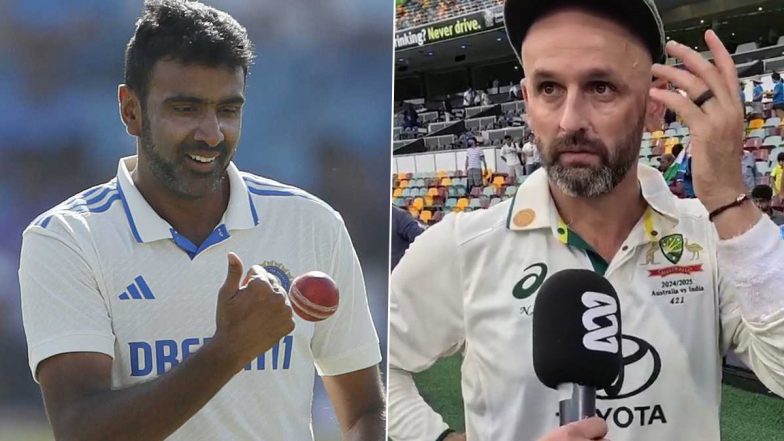 Ravi Ashwin Retires: Australia Off-Spinner Nathan Lyon Pays Tribute As India Star All-Rounder Bids Farewell to International Cricket, Says ‘Nothing but Respect for Him’ (Watch Video)