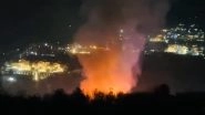 Manali Fire: Major Blaze Erupts at Private Resort in Himachal Pradesh, No Casualties Reported (Watch Video)