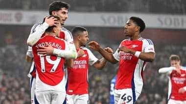 Arsenal 1-0 Ipswich Town, Premier League 2024-25: Kai Havertz’s First Half Goal Hands Gunners Second Position in EPL Standings