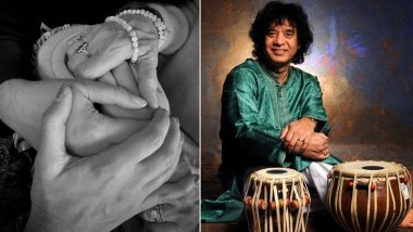 ‘Forever Together in Love’: Ustad Zakir Hussain’s Family Posts Heartfelt Monochrome Photo on Instagram Following His Death (See Pic)