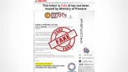 Did You Receive a Letter Granting a Loan of INR 5,00,000 Under PM Mudra Yojana on Payment of INR 2,100? PIB Fact Check Says It Is Fake