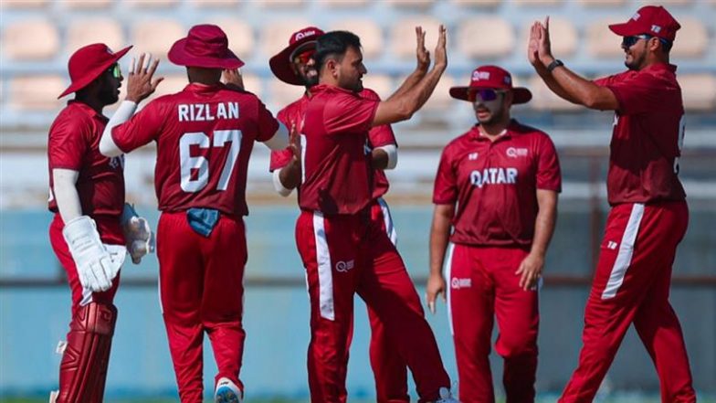 How To Watch QAT vs KUW Gulf T20I Championship 2024 Free Live Streaming Online? Get Free Telecast Details of Qatar vs Kuwait Cricket Match on TV