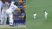 Shubman Gill Wicket Video: Star Indian Batter Gets Dismissed For One Attempting to Play Expansive Drive Against Mitchell Starc During IND vs AUS 3rd Test 2024