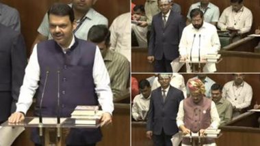 Maharashtra Assembly Special Session Adjourned Till December 8; CM Devendra Fadnavis, Eknath Shinde, Ajit Pawar Take Oath As MLA (Watch Video)