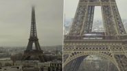 Eiffel Tower Fire: Overheated Cables Ignite Blaze in Elevator Shaft at Popular Tourist Destination in Paris, Hundreds of Tourists Evacuated (Watch Video)