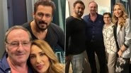 Salman Khan Joins Rumoured GF Iulia Vantur&rsquo;s Father&rsquo;s Birthday Celebrations in Dubai; Model-Actress Drops Pictures With Her &lsquo;2 Heroes&rsquo;