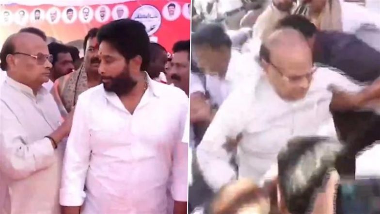 Andhra Pradesh: Several MLAs, 2 TDP Leaders Injured As Stage Collapses During Kuda Chairman’s Swearing-In Ceremony in Kakinada (Watch Video)