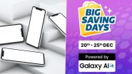 Flipkart Big Saving Days 2024: Check iPhone 15, Samsung Galaxy S23 and Other Mid-Range and Premium Smartphones at Discounted Rates Ahead of Christmas