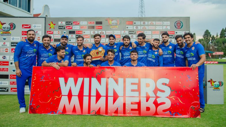 ZIM vs AFG 3rd T20I 2024: Rashid Khan, Azmatullah Omarzai Guide Afghanistan Cricket Team to Three-Wicket Victory Over Zimbabwe, Win Series 2–1