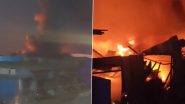 Mumbai Fire: Blaze Erupts at Mankhurd Mandla Scrap Market, Video Surfaces