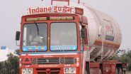 Road Accident Averted in Saran: Major Tragedy Prevented in Bihar As Alert Truck Driver Stops Vehicle Carrying CNG Cylinders After Suspecting Leakage; Traffic Police Evacuate Area