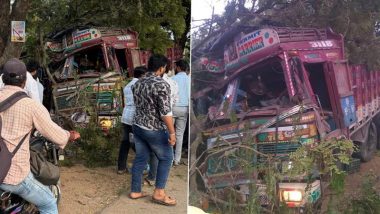 Telangana Road Accident: 4 Dead, 10 Injured As Truck Runs Over Vegetable Vendors at Aluru Gate on Chevalla-Bijapur National Highway (See Pics and Videos)