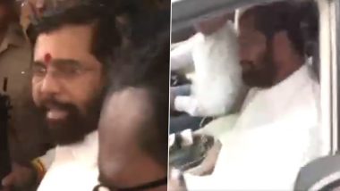 Eknath Shinde Health Update: Maharashtra Caretaker CM Quells Rumours, Says 'My Health Is Fine' After Check-Up at Jupiter Hospital in Thane (Watch Videos)