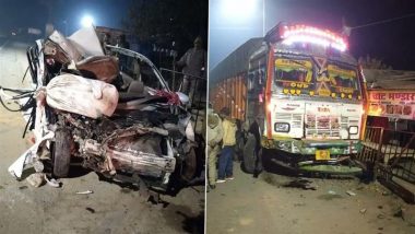 Shahjahanpur Road Accident: 5 Passengers Killed, Many Injured As Truck Rams Into Auto-Rickshaw in Uttar Pradesh; Driver Arrested (See Pics)