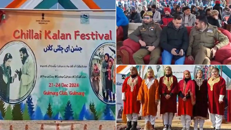 Jashn Chilla-e-Kalan 2024: Gulmarg Celebrates Rich Heritage Amid Freezing Temperatures (Watch Video)