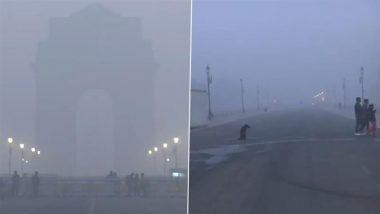 Delhi AQI, Weather Update: Delhiites Wake Up to Another Cold Foggy Morning as Temperature Further Dips, Air Quality Plunges To 'Severe' Category (Watch Videos)