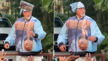 Amitabh Bachchan Gifts Fans During Heartwarming Sunday Meet Outside Jalsa, Mumbai (Watch Video)