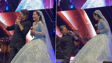 'Jab Tak Hai Parathe Aur Naan': Shah Rukh Khan Impresses Crowd With His Hilarious Twist to His Iconic Poem from 'Jab Tak Hai Jaan' at Private Wedding in Delhi (Watch Video)