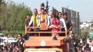 Maharashtra Cabinet Expansion: CM Devendra Fadnavis Holds Roadshow in Nagpur Ahead of Cabinet Meeting (Watch Video)