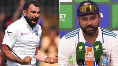 Rohit Sharma Reacts on Mohammed Shami’s Potential Inclusion to Team India’s BGT Squad, Says ‘Door Very Much Open’