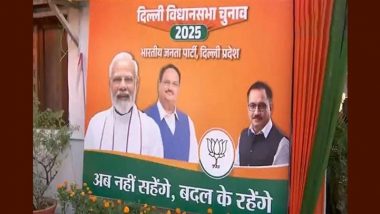 Delhi Assembly Elections 2025: Posters of ‘Ab Nahi Sahenge, Badal Ke Rahenge’ Put Up Outside BJP Office in National Capital