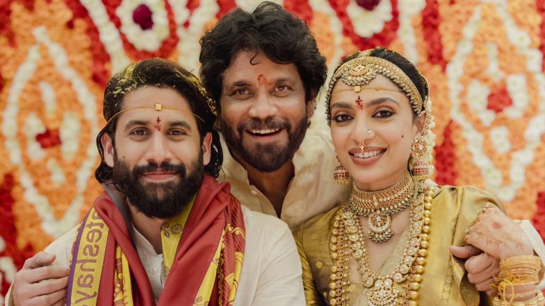 ‘A Special and Emotional Moment for Me’: Nagarjuna Akkineni Congratulates Son Naga Chaitanya and Daughter-in-Law Sobhita Dhulipala on Their Wedding