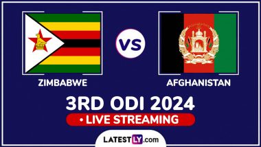 Zimbabwe vs Afghanistan Free Live Streaming Online, 3rd ODI 2024: How To Watch ZIM vs AFG Cricket Match Live Telecast on TV?