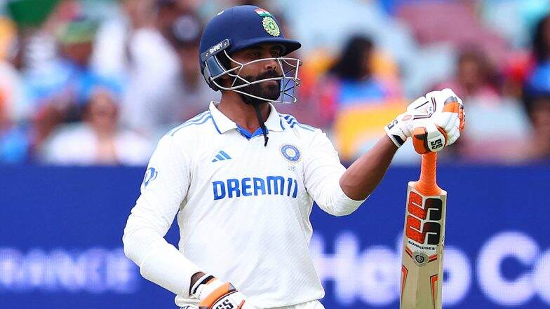 IND vs AUS 3rd Test 2024: Fate of Gabba Test Hangs in Balance, Ravindra Jadeja’s Half-Century Leads India’s Resistance at Tea on Day 4