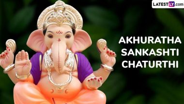 Akhuratha Sankashti Chaturthi 2024 Images and HD Wallpapers for Free Download Online: Send Photos, Greetings and Messages To Celebrate the Day Dedicated to Lord Ganesha