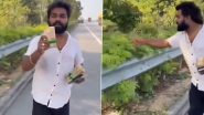 YouTuber Throws INR 20,000 on Hyderabad’s Outer Ring Road for Views, Ghatkesar Police File FIR for Public Nuisance (Watch Viral Video)