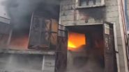 Bawana Fire: Massive Blaze Breaks Out at Factory in Delhi's Industrial Area, No Casualties Reported (Watch Video)