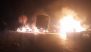 Ahmedabad: 2 Killed, 2 Injured As Massive Fire Guts 3 Trucks After Collision Between Vehicles in Bagodara, Video Surfaces