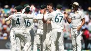 IND vs AUS 3rd Test 2024 Day 3 Stumps: Australia Seamers Dent India’s Hope of Comeback After Scoring Mammoth 445 in First Innings