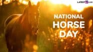 National Horse Day 2024 Messages: Share WhatsApp Greetings, Wishes, Quotes, HD Images and Wallpapers To Celebrate the Timeless Bond Between Humans and Horses