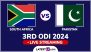 South Africa vs Pakistan Free Live Streaming Online, 3rd ODI 2024: How To Watch SA vs PAK Cricket Match Live Telecast on TV in India?