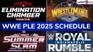 List Of WWE Premier Live Events In 2025 Including Royal Rumble, WrestleMania, and SummerSlam