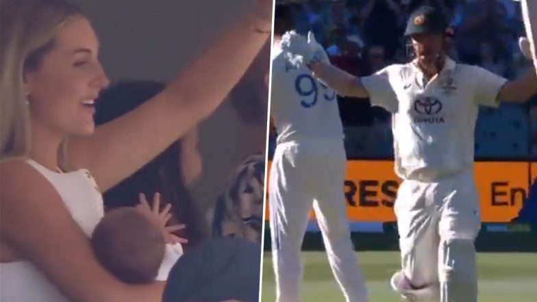 Travis Head Dedicates ‘Fastest Pink Ball Century’ to His New Born Baby, Achieves Feat During IND vs AUS 2nd Test 2024 (Watch Video)