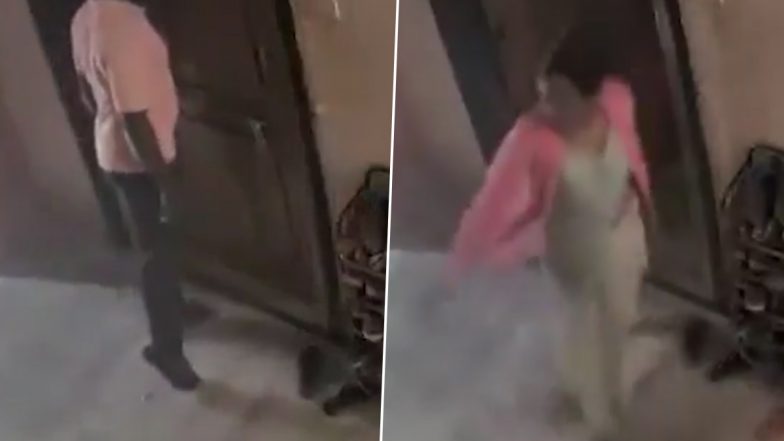 Chain Snatching Caught on Camera in Hyderabad: Man Rings Doorbell, Flees With Woman’s Chain; CCTV Video Surfaces