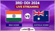 India Women vs Australia Women Free Live Streaming Online, 2nd ODI 2024: How to Watch IND-W vs AUS-W Cricket Match Live Telecast on TV?