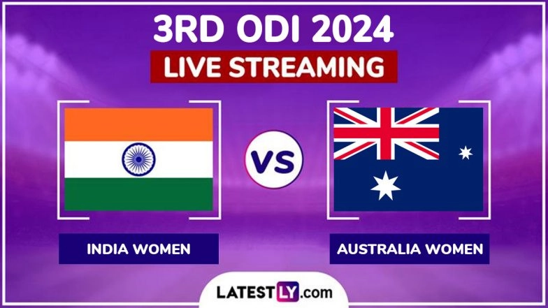 India Women vs Australia Women Free Live Streaming Online, 3rd ODI 2024: How to Watch IND-W vs AUS-W Cricket Match Live Telecast on TV?